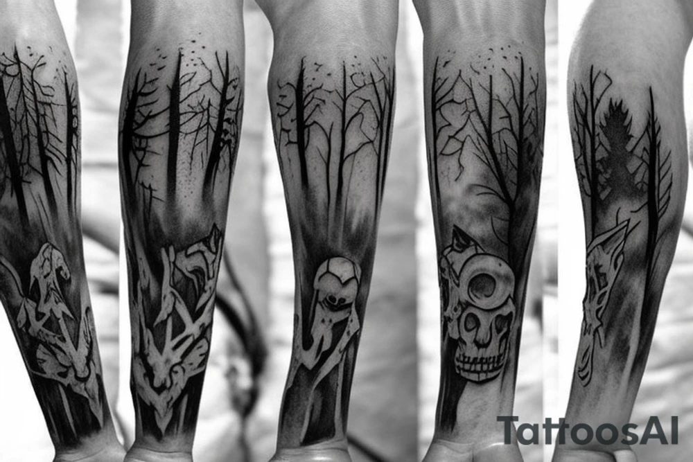 runescape, forest, witch tattoo idea