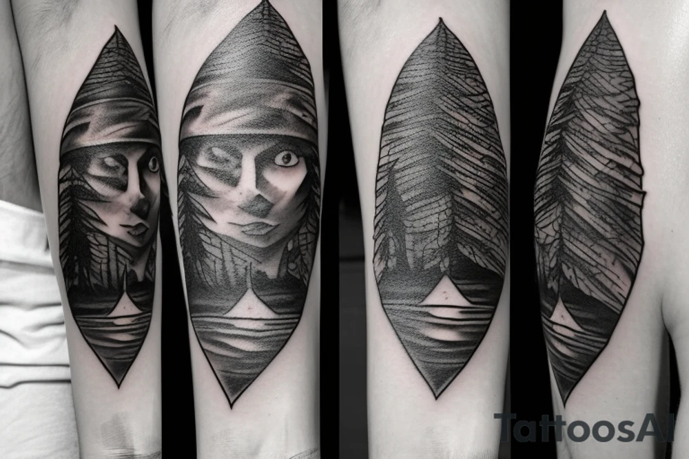 shadow wizard, spruce tree hat tattoo idea