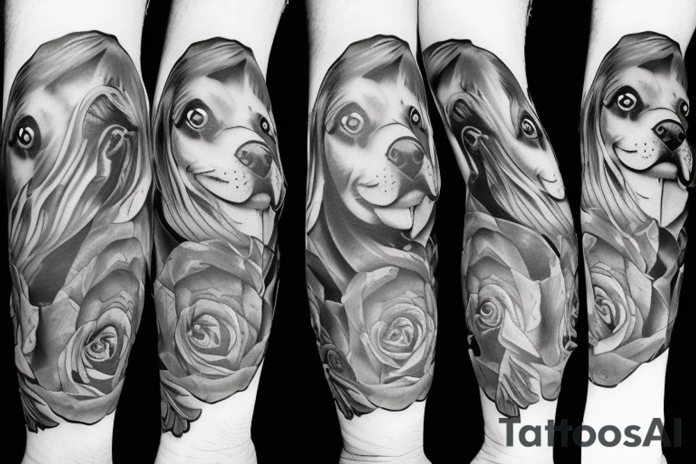 dog butler tattoo idea