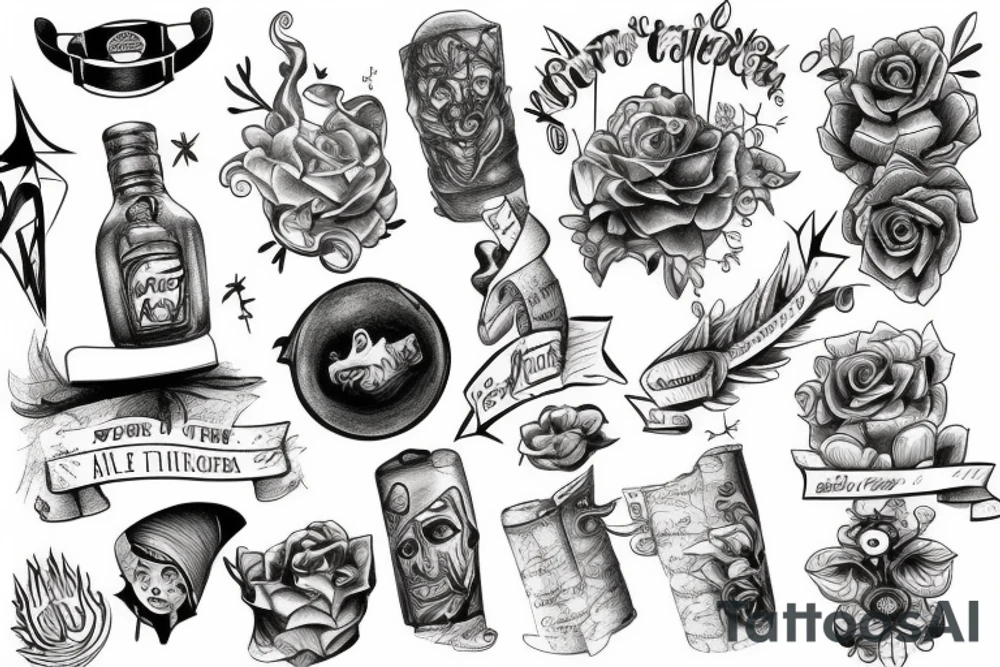 Location marker tattoo idea