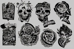 Location marker tattoo idea