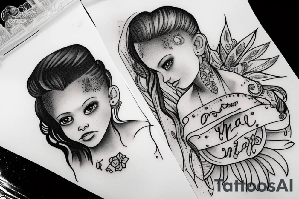 Tatto with my daughters name Naledi tattoo idea