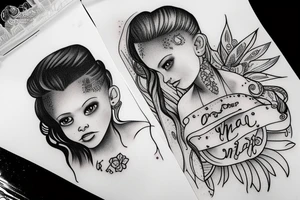 Tatto with my daughters name Naledi tattoo idea