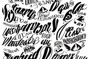 The phrase I have a dream with some elements of the city of Washington DC tattoo idea