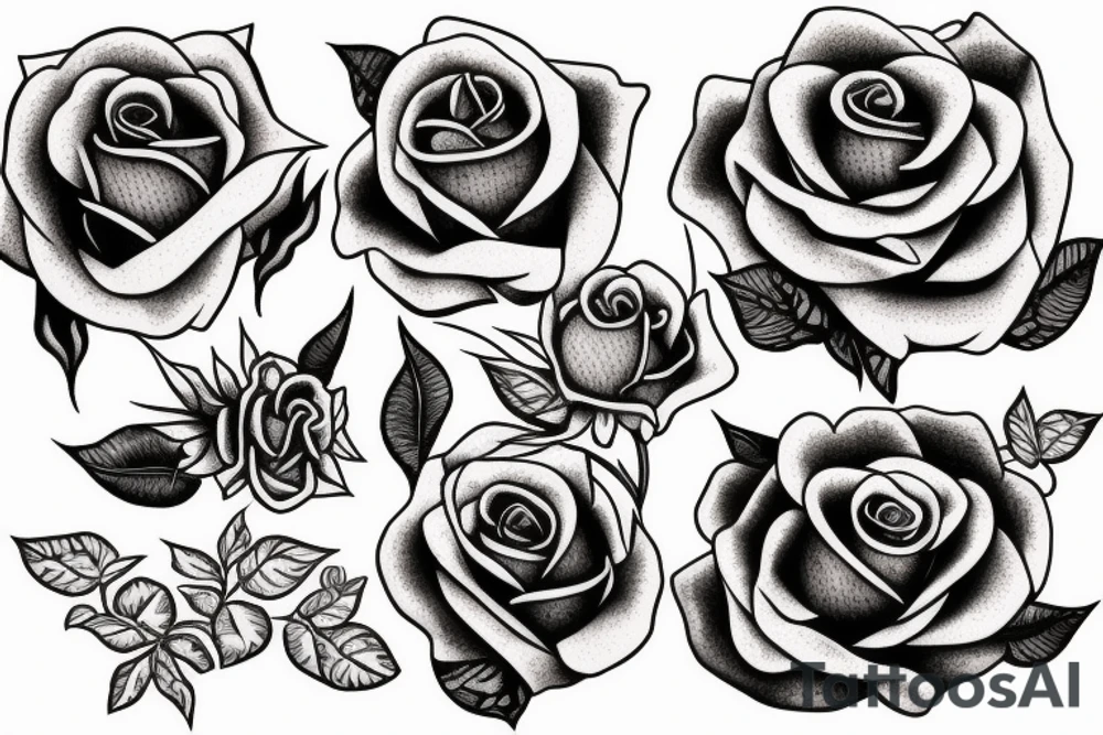 Rose and cross tattoo idea
