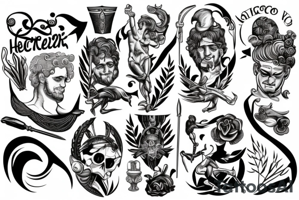 Greek Hero Hectór tattoo idea