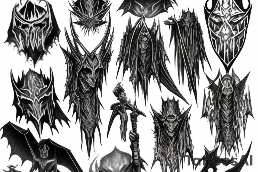 Witchking of angmar tattoo idea