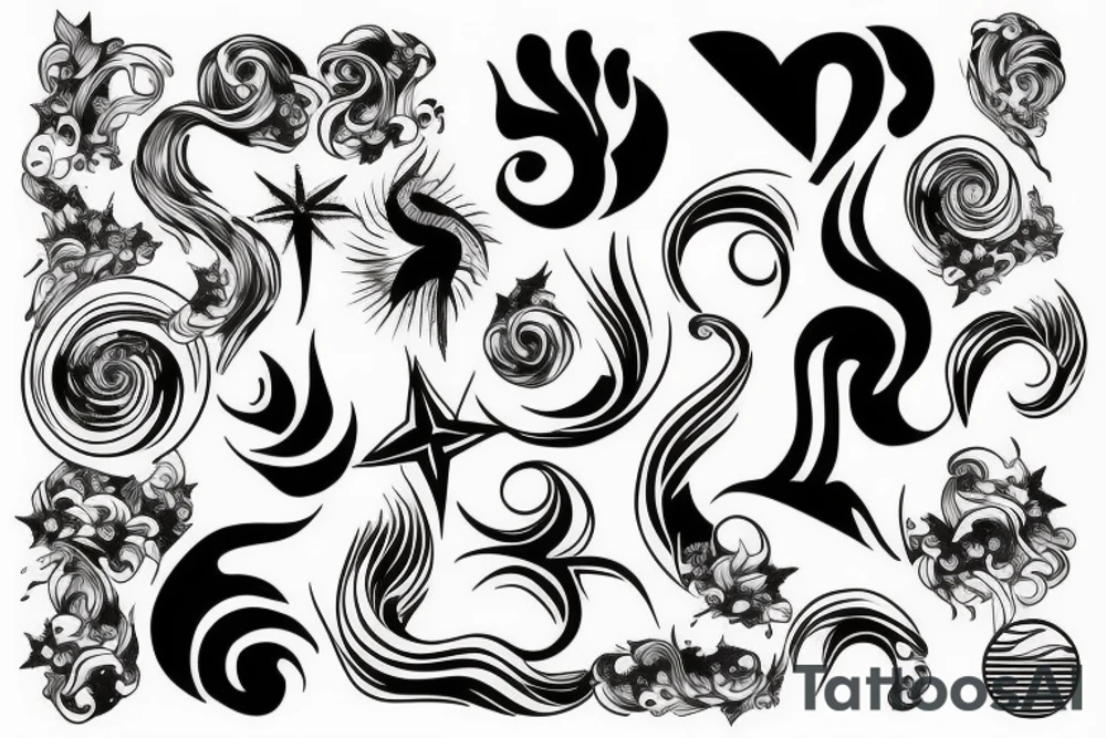 A wave tattoo idea
