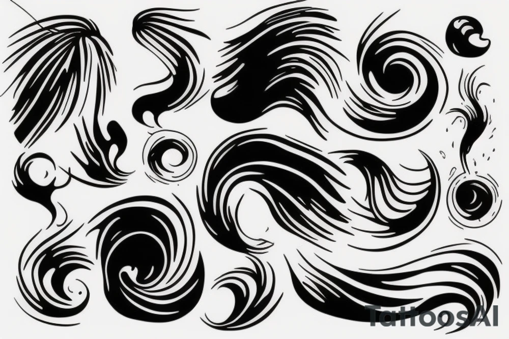 A wave tattoo idea