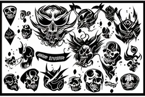 Person black dust surrounding them, evil, bad tattoo idea