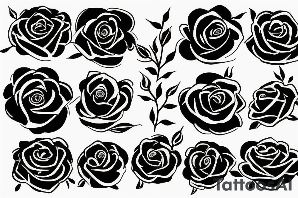 A rose with a halo tattoo idea