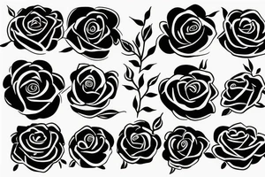 A rose with a halo tattoo idea