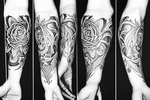 Right arm sleeve, inner forearm wording "in the end only kindness matters" tattoo idea