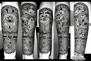 Right arm sleeve, inner forearm wording "in the end only kindness matters" tattoo idea