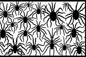 Skinny spider tattoo idea