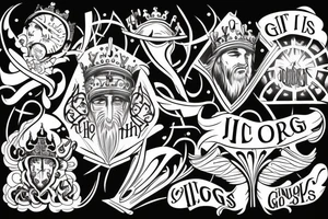 It is the glory of God to conceal things, 
 but the glory of kings is to search things out. tattoo idea