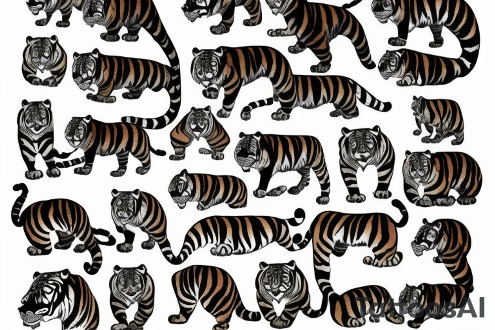 powerful tiger tattoo idea