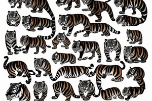 powerful tiger tattoo idea