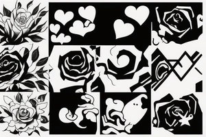 Abstraction of pain and loneliness tattoo idea