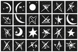 arrow with moon and star tattoo idea
