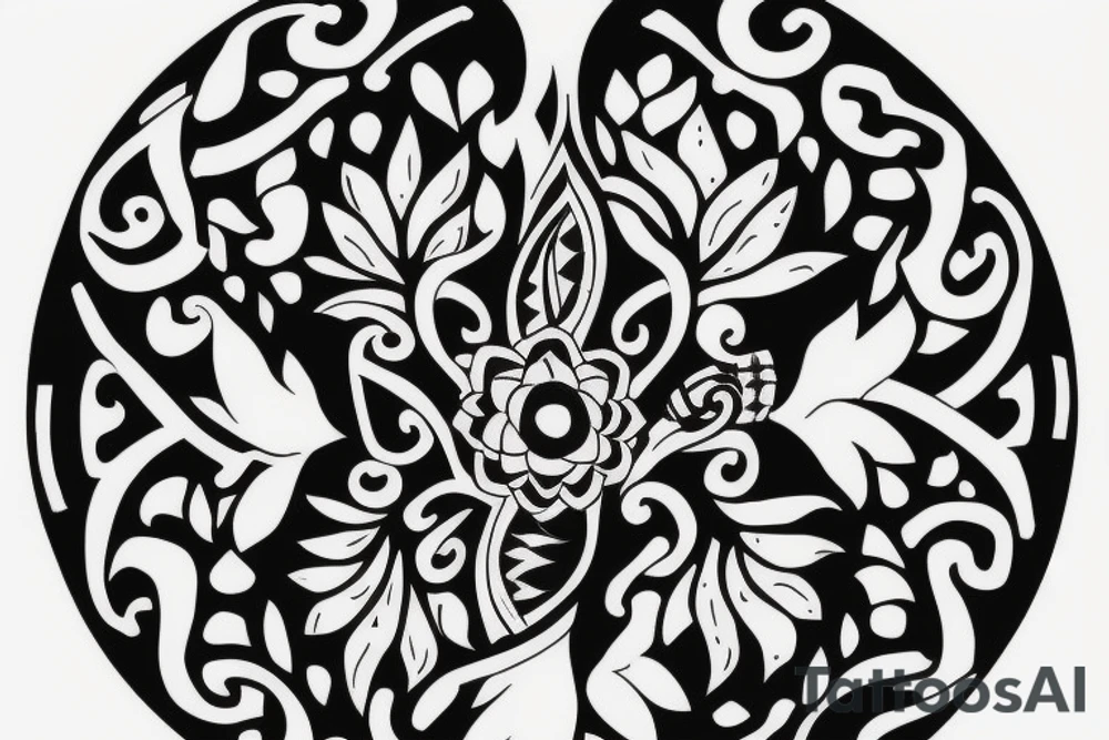 American traditional black vase with white lotus tile from avatar the last airbender inside it tattoo idea