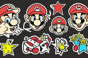 Bad super mario doing shrooms tattoo idea