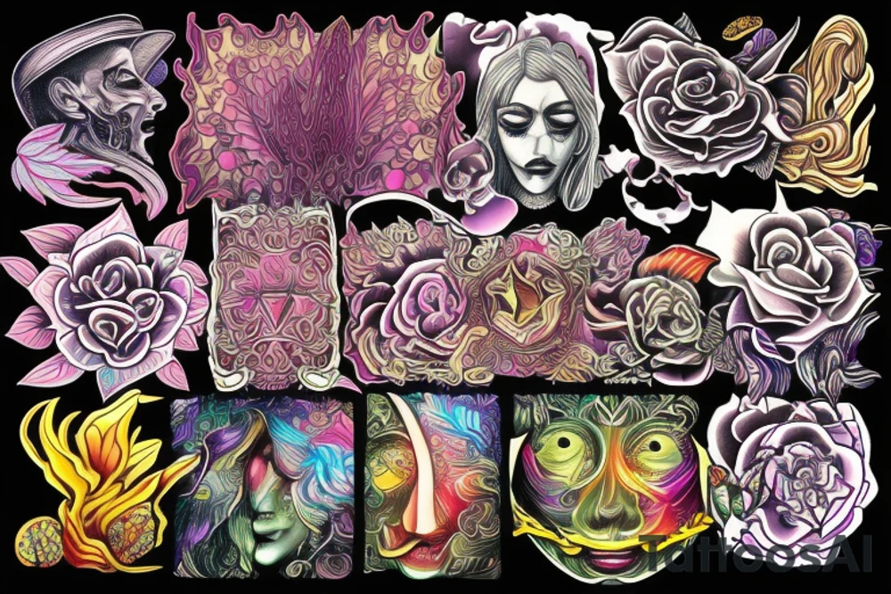 Psychedelic experience tattoo idea