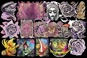 Psychedelic experience tattoo idea