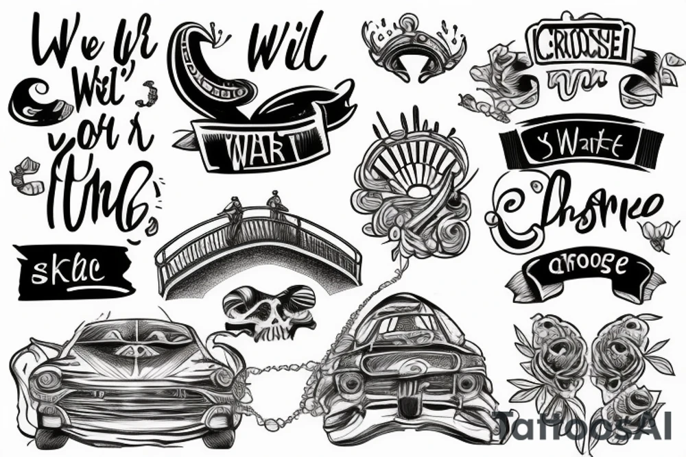 We’ll cross that bridge when we come to it tattoo idea