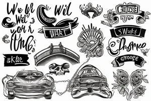 We’ll cross that bridge when we come to it tattoo idea