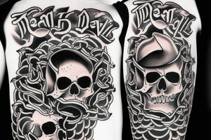 throat tattoo skull dead devil tattoo idea