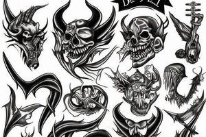 throat tattoo devil hell tattoo idea