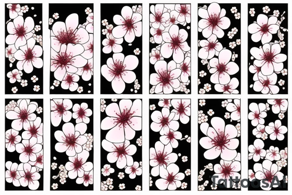 Cherry blossoms tattoo idea