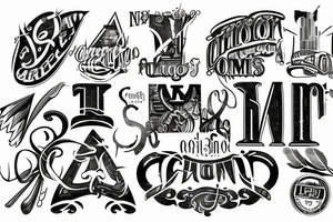 Labor omnia vincit lettering Chicago tattoo idea