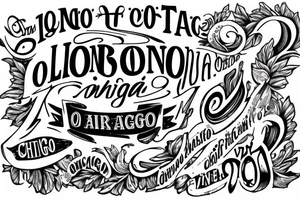 Labor omnia vincit lettering Chicago tattoo idea