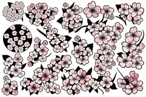 Cherry blossoms tattoo idea