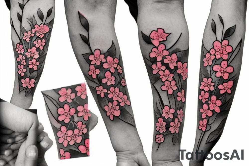 Cherry blossoms tattoo idea