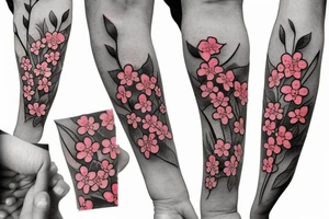 Cherry blossoms tattoo idea