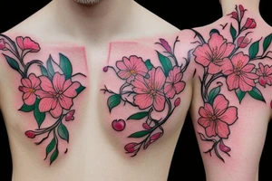 Cherry blossoms tattoo idea