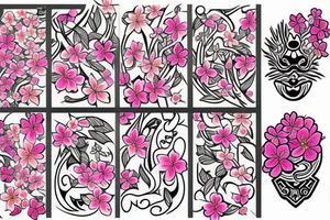 Cherry blossoms tattoo idea