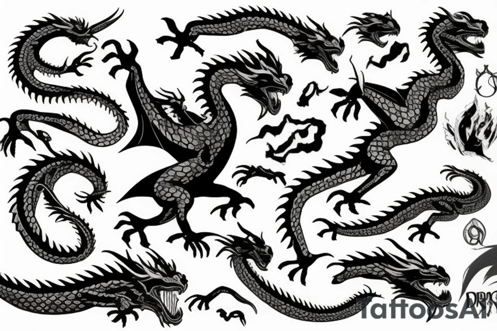 Dragon tattoo idea
