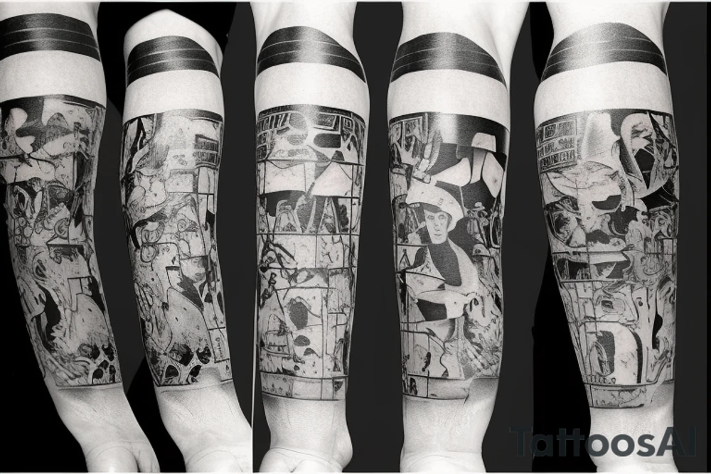 Operation Iraqi freedom sleeve tattoo idea
