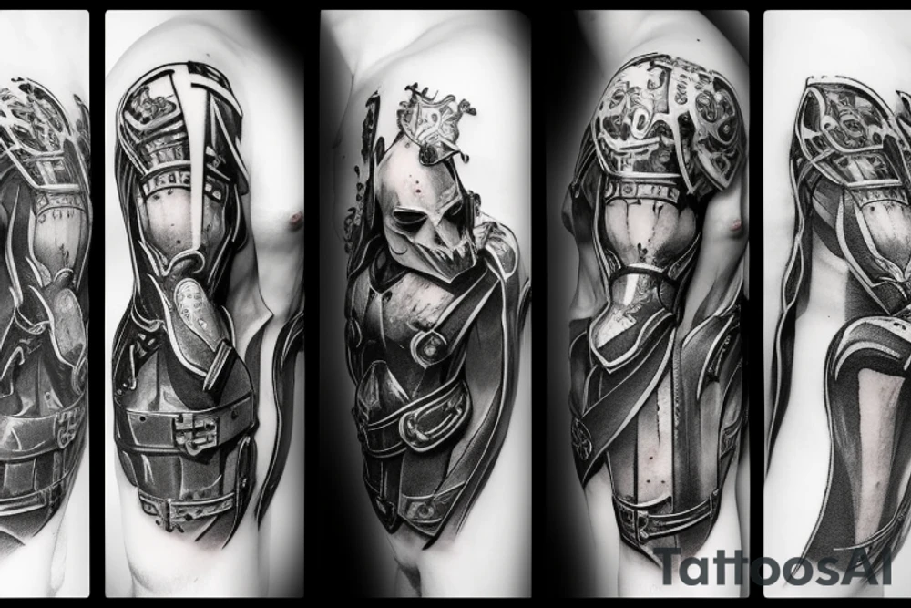 A ghost knight chess piece tattoo idea