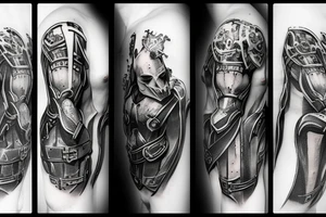 A ghost knight chess piece tattoo idea