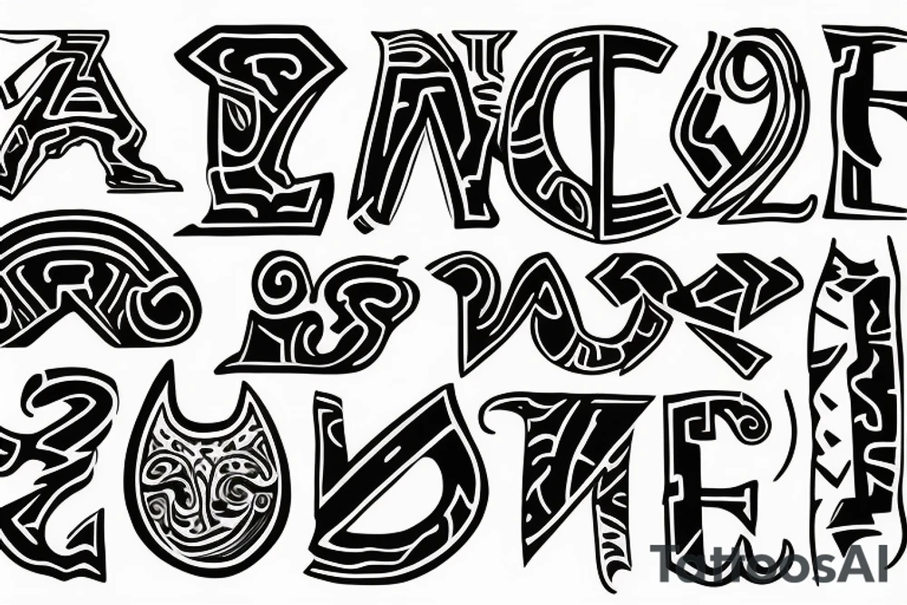 Letters TF tattoo idea