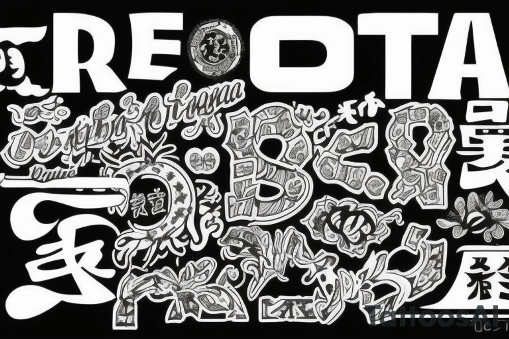 Letters TF tattoo idea