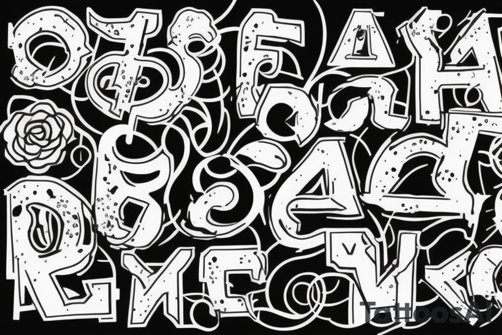 Letters TF tattoo idea