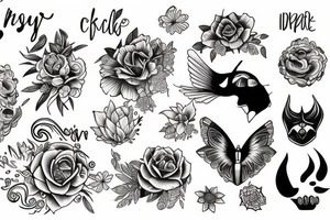 Soft, unique, indie, tattoo idea