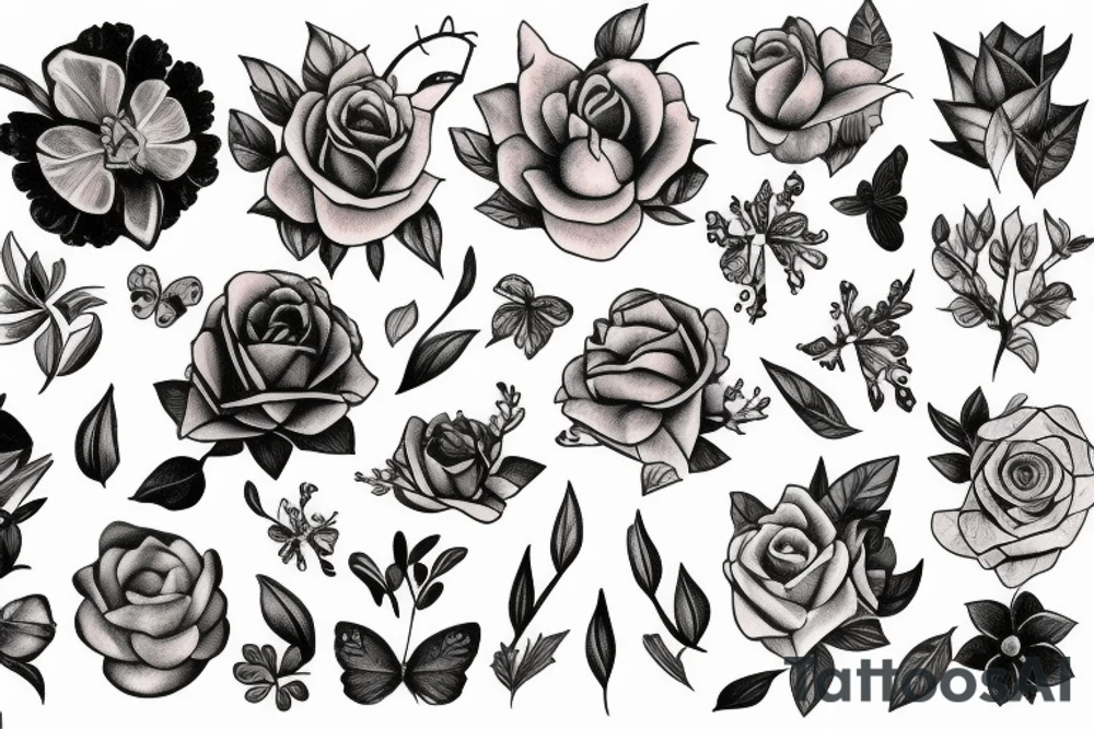 Masculine, soft, different, no flowers tattoo idea