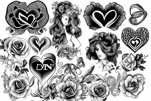 feminine tattoo for organ donation tattoo idea